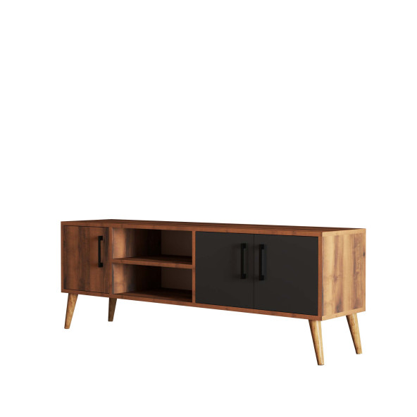 Mezza Exxen (Ahşap Ayaklı) Tv Ünitesi Hat - Antrasit 1580 - 4