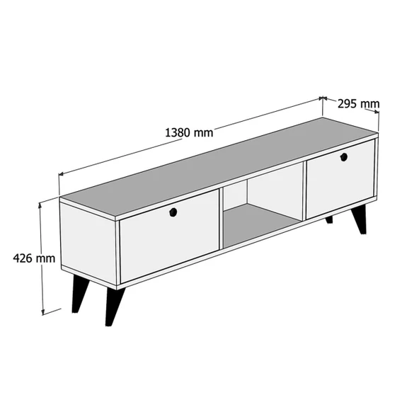 1214 SERENAT 138 CM TV ÜNİTESİ LİDYA ANTRASİT - 2