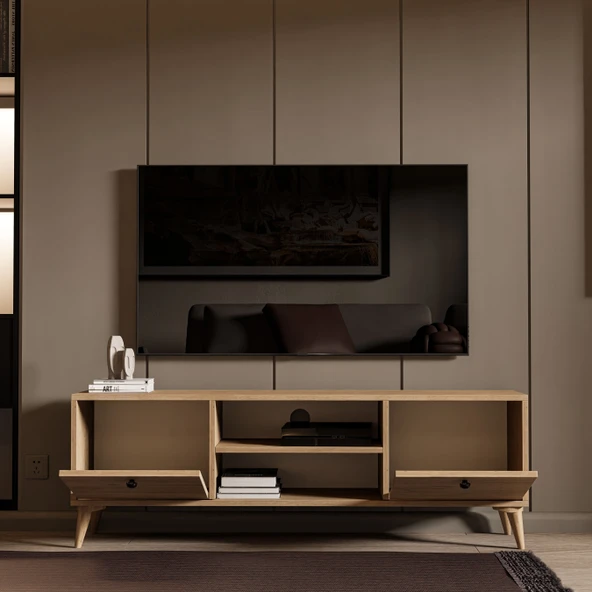 1122 Dolce 138 CM Tv Ünitesi Sepet Renk - 6