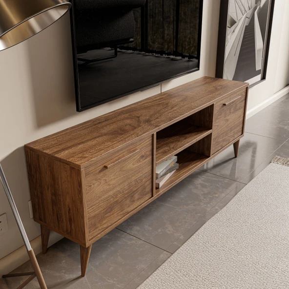 1116 SENFONİ 138 CM RAFLI TV ÜNİTESİ AMALFİ RENGİ - 5