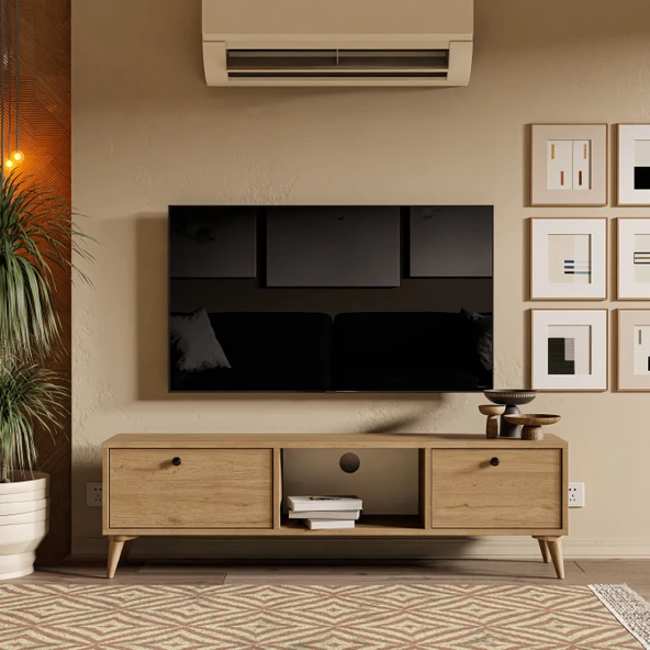 1216 Sıena 138 CM Tv Ünitesi Sepet Renk - 3