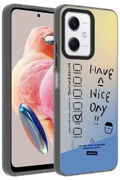 Xiaomi Redmi Note 12 4G Kılıf Desenli Kamera Çerçeveli Sert Dragon Kapak - 3