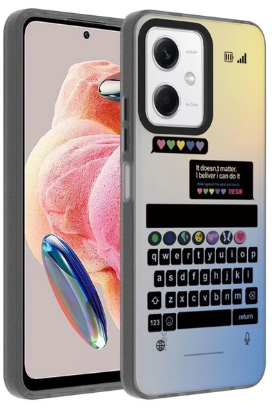 Xiaomi Redmi Note 12 4G Kılıf Desenli Kamera Çerçeveli Sert Dragon Kapak - 6