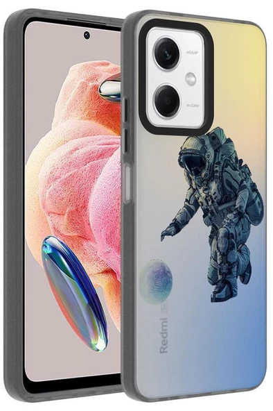 Xiaomi Redmi Note 12 4G Kılıf Desenli Kamera Çerçeveli Sert Dragon Kapak - 4