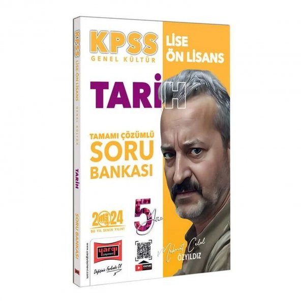 Yargı 2024 KPSS Lise Ön Lisans Tarih 5Yüz Soru Bankası Çözümlü - Mehmet Celal Özyıldız Yargı Yayınları