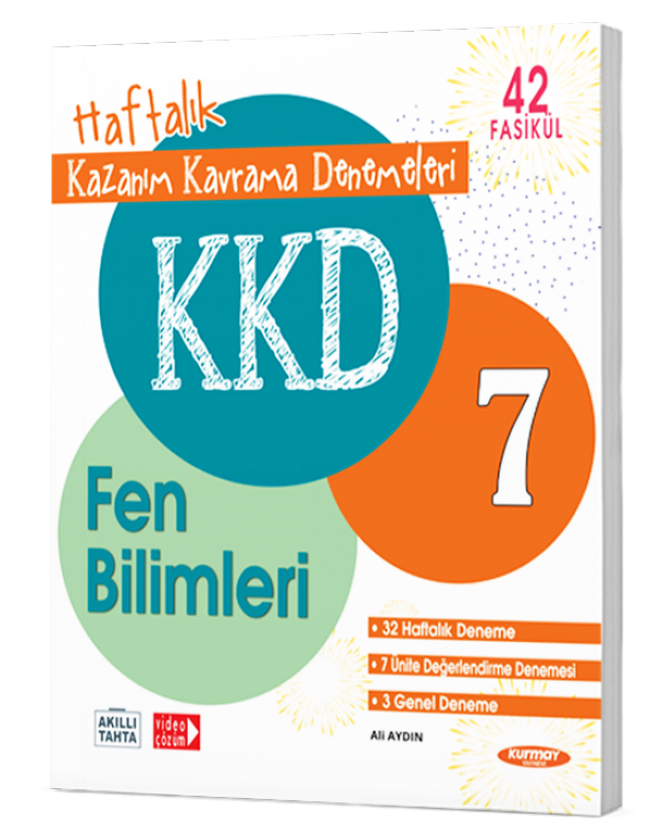 Kurmay Yayınları 7. Sınıf Fen Bilimleri Haftalık Kazanım Kavrama Denemeleri