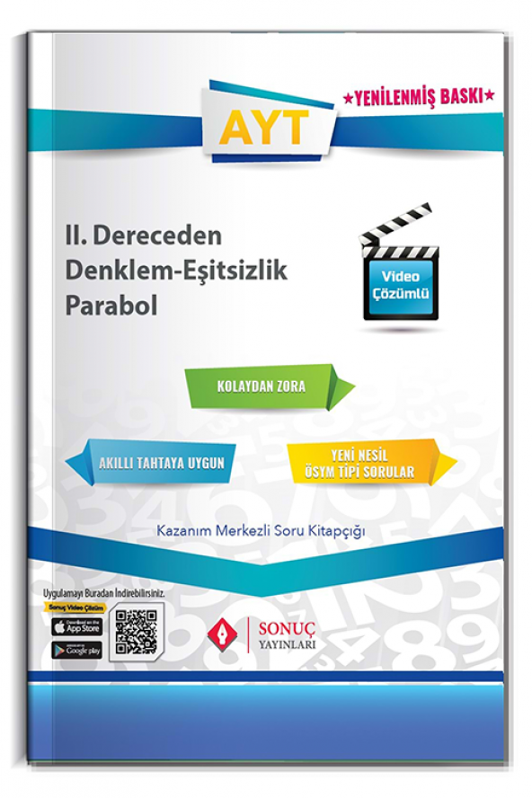 AYT II. Dereceden Denk. Eşitsizlik Parabol Yenilenmiş Baskı Sonuç Yayınları - 2