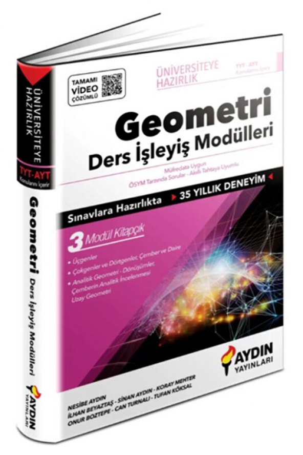 TYT AYT Geometri Ders İşleyiş Modülleri Aydın Yayınları - 2