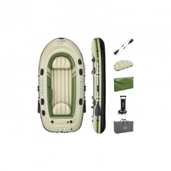 Bestway 65164 Voyager X3 Şişme Bot Set 294 x 137 cm - 2