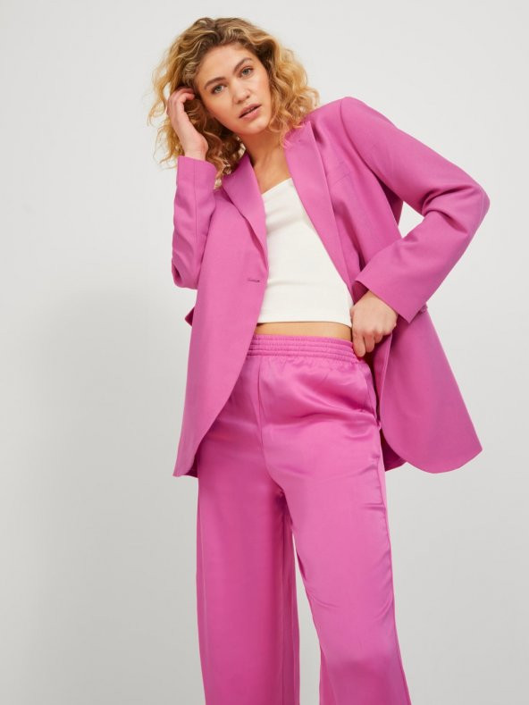 JJXX Bayan Pembe Renk Kruvaze Blazer Ceket 12200590 - 6