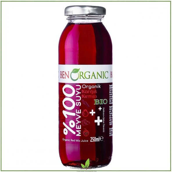 BenOrganic Organik Kırmızı Meyveler Suyu 250 ml - 2