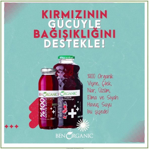BenOrganic Organik Kırmızı Meyveler Suyu 250 ml - 4