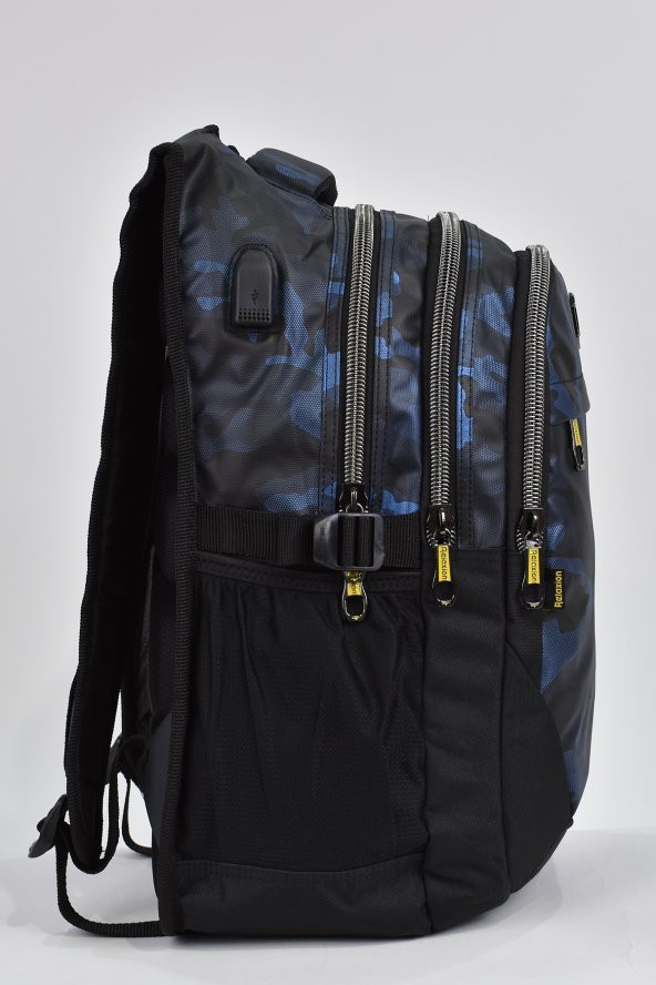 Elatae Unisex Ortopedik Çok Gözlü Günlük Seyahat Okul Sırt Çantası Lacivert 2235 - 3