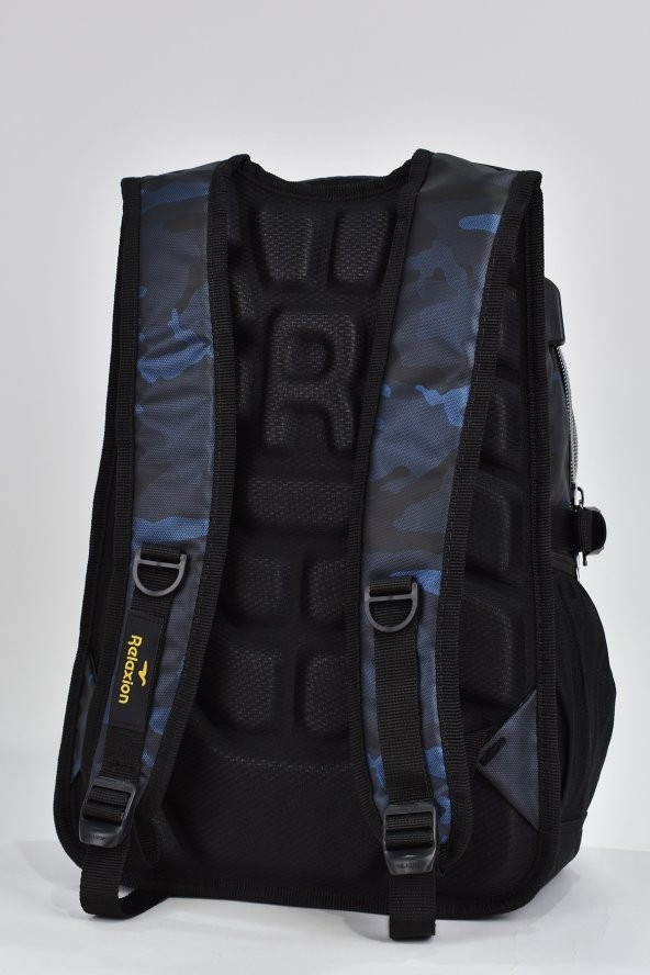 Elatae Unisex Ortopedik Çok Gözlü Günlük Seyahat Okul Sırt Çantası Lacivert 2235 - 5