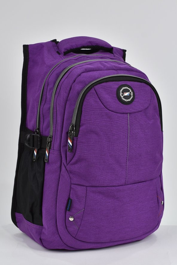 Elatae Unisex Ortopedik Çok Gözlü Günlük Seyahat Okul Sırt Çantası Mor 2237 ürün görseli