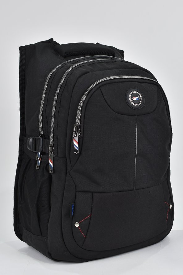 Elatae Unisex Ortopedik Çok Gözlü Günlük Seyahat Okul Sırt Çantası Siyah 2237 ürün görseli