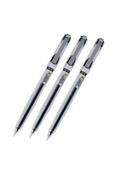 My Gel 0.5mm Siyah Ince Iğne Uçlu Jel Kalem 3 Adet