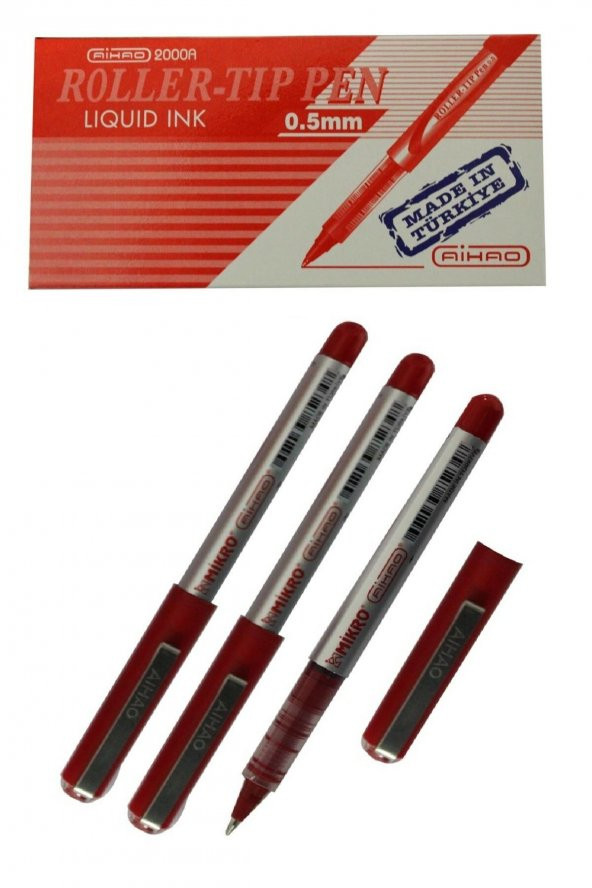 Kırmızı Pilot Kalem 0,5 mm 3 Adet