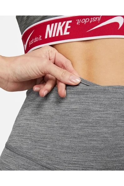 Nike One Normal Belli 7/8 Toparlayıcı Kadın Gri Tayt DM7272-068 - 6