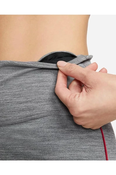Nike One Normal Belli 7/8 Toparlayıcı Kadın Gri Tayt DM7272-068 - 4