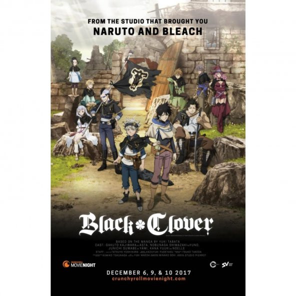 Black Clover Anime Manga  10*20 Cm Ahşap Poster