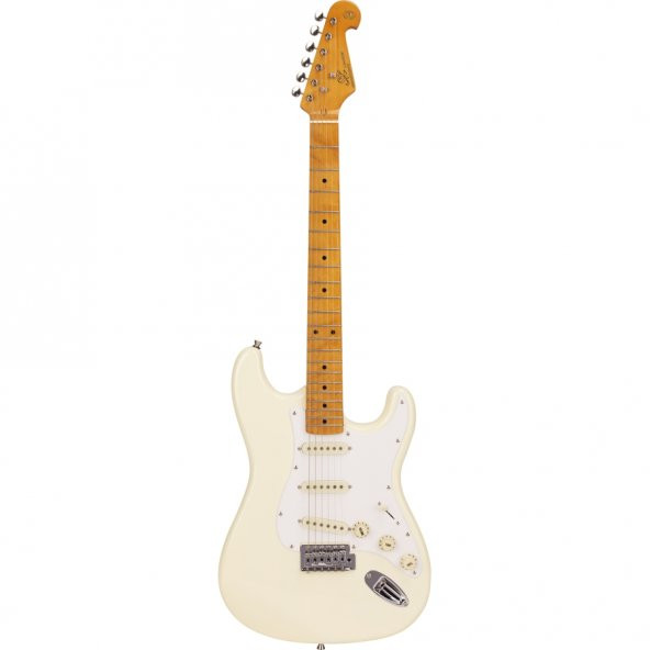SX SST57+ Stratocaster Elektro Gitar (Vintage White) ürün görseli 1