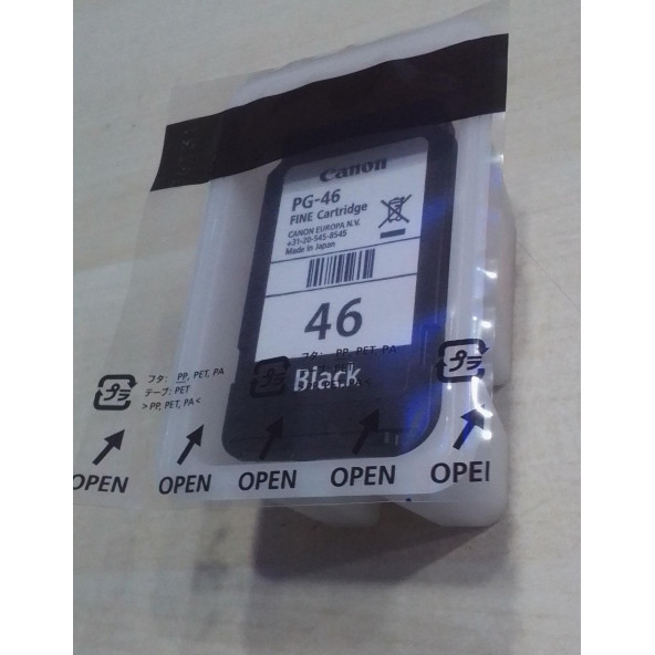 PG 46 CANON PG-46 ORJİNAL SİYAH KARTUŞ (E404 / E414 / E464 / E474 / E484) - 2