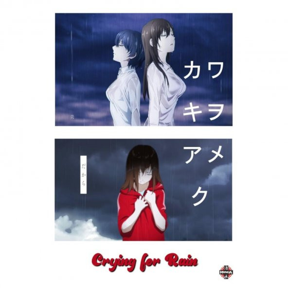 Crying For Rain Anime Manga  10*20 Cm Ahşap Poster