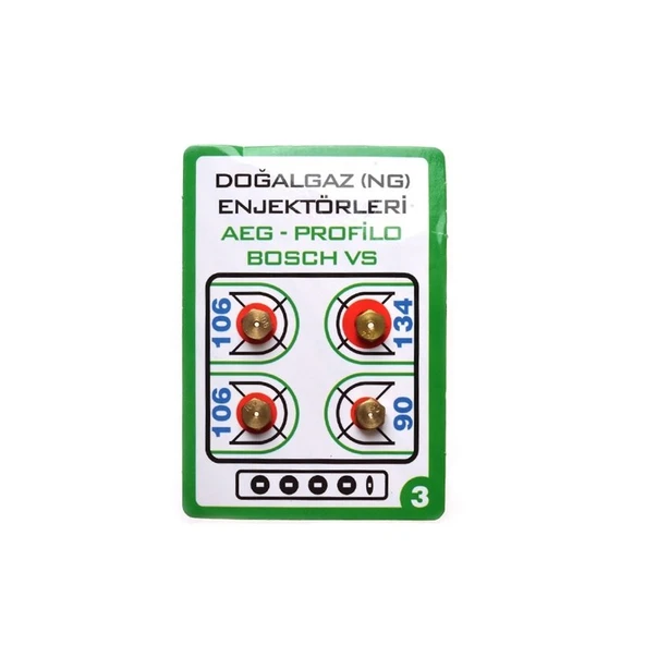Doğalgaz Enjektör Ocak Takımı (Bosch, Siemens, Profilo, Vestel)