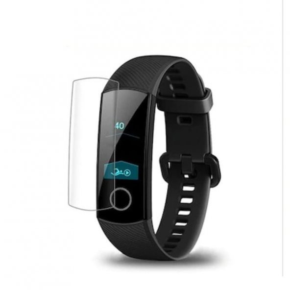 Honor Band 3 Ön Darbe Emici Ekran Koruyucu Nano Cam (4 Adet)