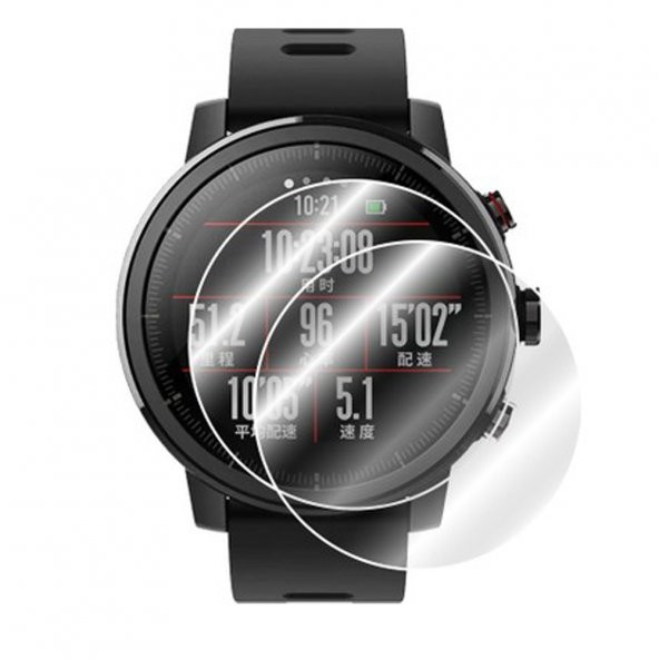 Amazfit Stratos Ön Darbe Emici Ekran Koruyucu Nano Cam (4 Adet)