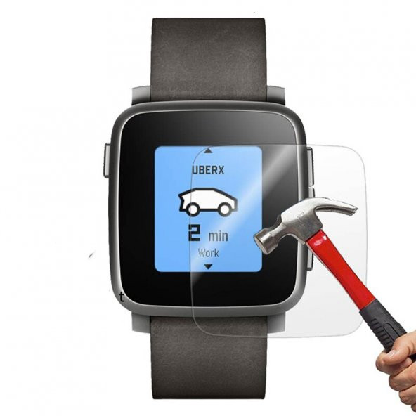 Pebble Time Steel Ön Darbe Emici Ekran Koruyucu Nano Cam (4 Adet)