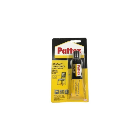 Pattex Contact Metal Plastik Cam Yapıştırıcı Şeffaf 50 Gram
