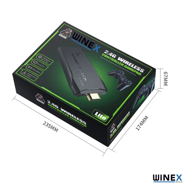 Winex Arcade Yeni 4KHD Retro Game Stick 90 lı Yıllar Atari Makinası Oyunları 5742 Oyunlu Konsol - 8