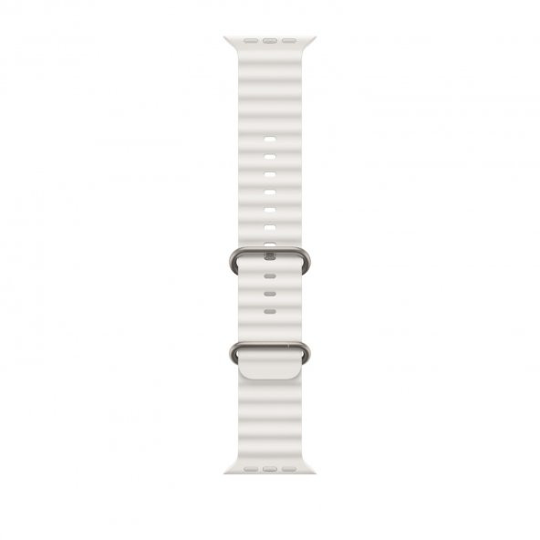 ScHitec 42-49mm Yeni Nesil Apple Uyumlu Akıllı Saat Kordonu Silikon Beyaz