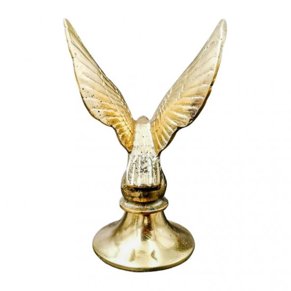 PiMarks Pirinç Döküm Kartal Sarı Açık Kanatlı Dekoratif Biblo - 3