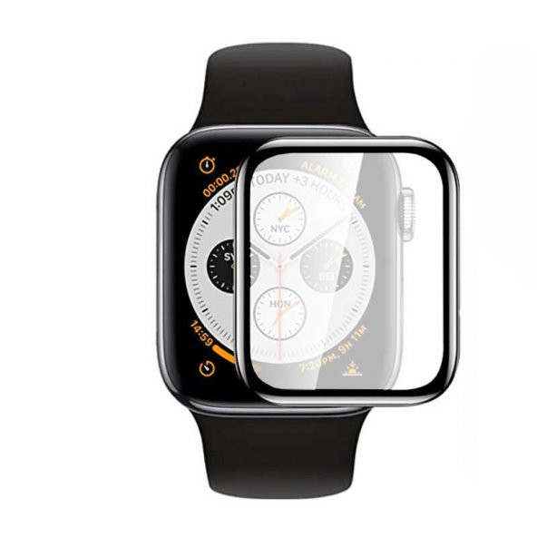 Apple Watch 7 45mm Lopard Mat Eko 3D PMMA Kavisli Full Cam Ekran Koruyucu