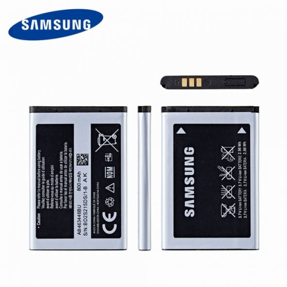 Day Orijinal Samsung GT-E2330 AB463446BU AB553446BU AB043446BE 800mAh Batarya Pil