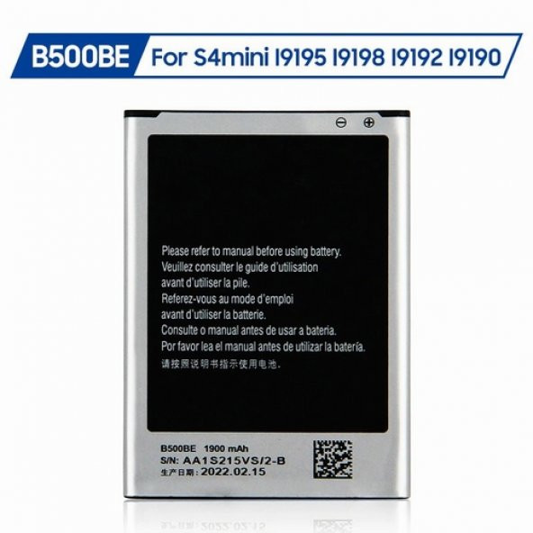 Samsung Galaxy i9198 B500AE B500BE Garantili 1900mAh Pil (Uzun Ömürlü Batarya) ürün görseli 1