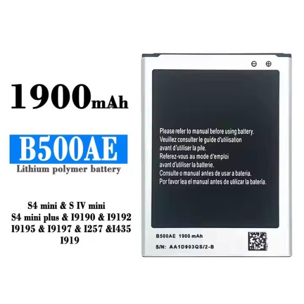 Samsung Galaxy i9190 B500AE B500BE Garantili 1900mAh Pil (Uzun Ömürlü Batarya) ürün görseli 1