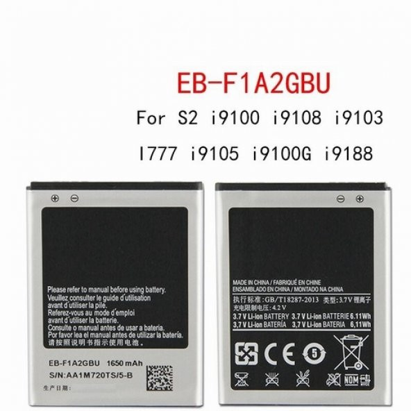 Day Orijinal Samsung Galaxy i777 EB-F1A2GBU Garantili 1650mAh Pil (Uzun Ömürlü Batarya) - Resim 2