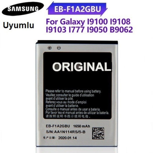Day Orijinal Samsung Galaxy S2 (i9100) EB-F1A2GBU Garantili 1650mAh Pil (Uzun Ömürlü Batarya)