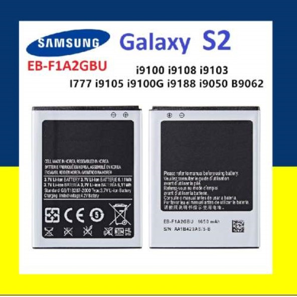 Day Orijinal Samsung Galaxy i9050 EB-F1A2GBU Garantili 1650mAh Pil (Uzun Ömürlü Batarya)