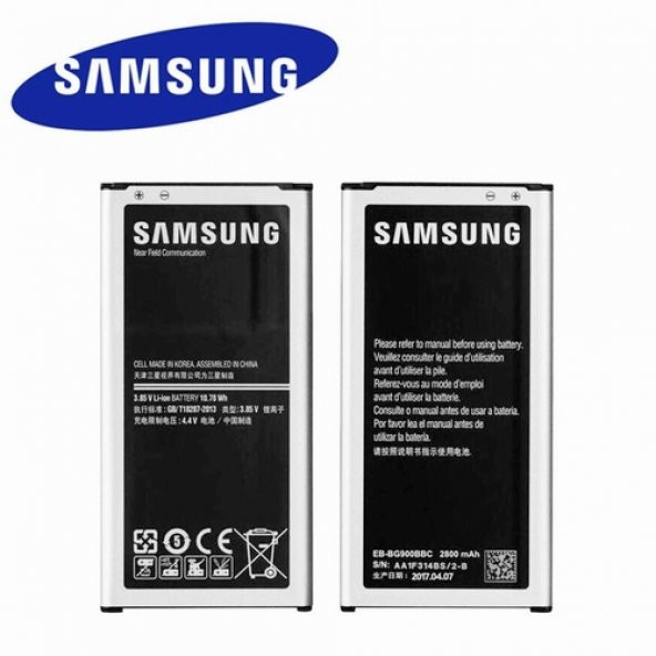 Day Samsung Galaxy G900P EB-BG900BBE EB-BG900BBU EB-BG900BBC Garantili 2800mAh Pil Batarya