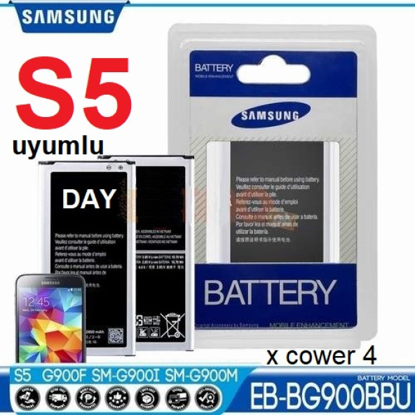 Day Samsung Galaxy s5 NOVA X COWER 4 G9008V EB-BG900BBE EB-BG900BBU EB-BG900BBC Garantili 2800mAh Pil Batarya