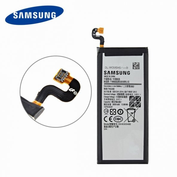 Day Samsung Galaxy S7 EDGE EB-BG935ABE 3600mAh Pil Batarya Orijinal Uzun Ömürlü Yüksek Kapasite