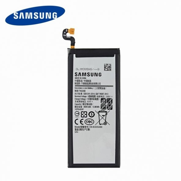Day Samsung Galaxy S7 EDGE EB-BG935ABE 3600mAh Pil Batarya Orijinal Uzun Ömürlü Yüksek Kapasite - 1