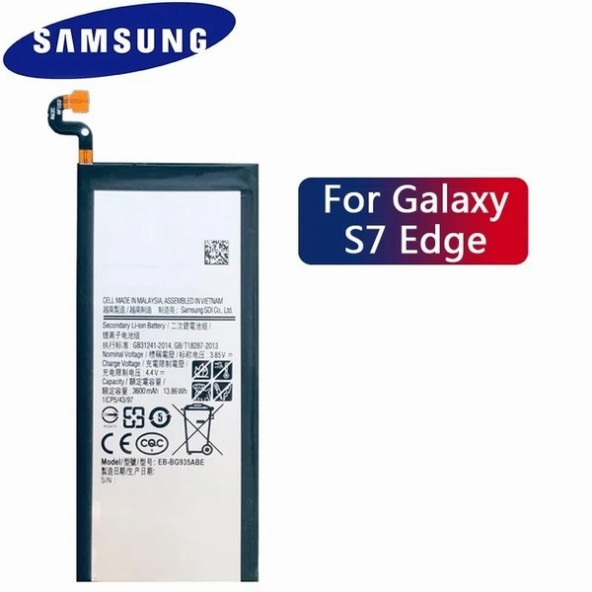 Day Samsung Galaxy SM-G935K EB-BG935ABE 3600mAh Pil Batarya Orijinal Uzun Ömürlü Yüksek Kapasite - Resim 7