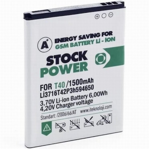 Day ZTE U930 Li3716T42P3h594650 (1400 mAh Batarya Pil Orijinal Uzun Ömürlü Yüksek Kapasite) ürün görseli 1