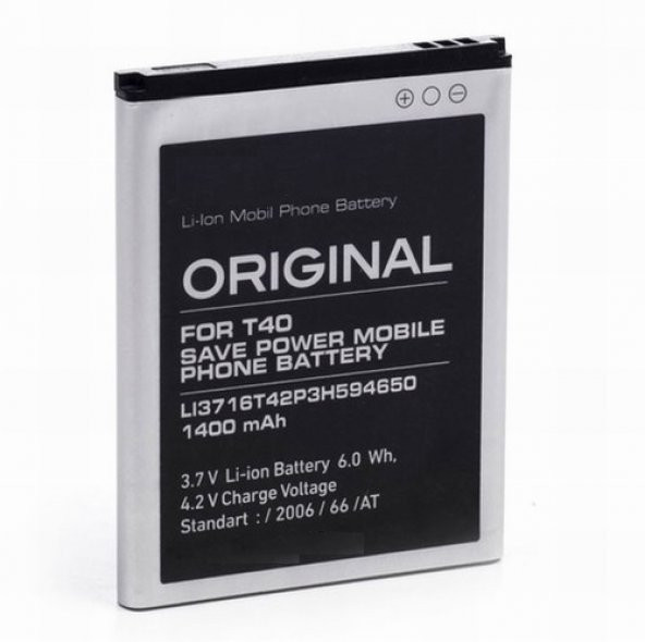 Day ZTE U930 Li3716T42P3h594650 (1400 mAh Batarya Pil Orijinal Uzun Ömürlü Yüksek Kapasite) ürün görseli 1